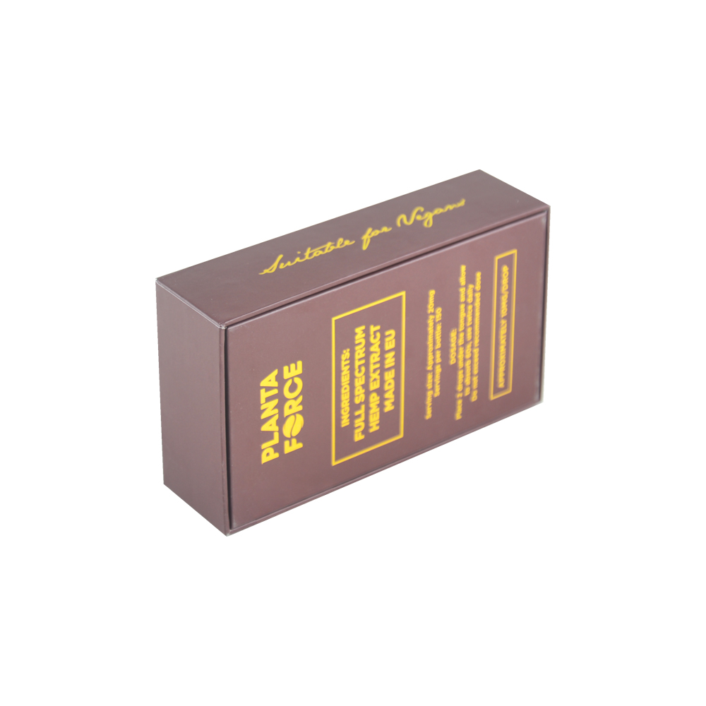  Couvercle d'emballage d'huile CBD imprimé de luxe personnalisé en gros et boîte-cadeau de base avec support EVA et logo Gloden  
