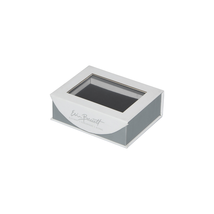 Großhandel Luxus Custom Design Magnetverschluss Geschenkbox mit klarem Fenster Magnetverschluss Flip Cover  