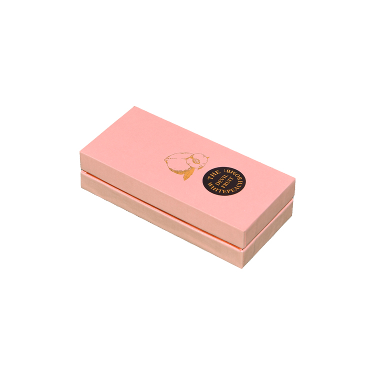 Популярная подарочная коробка с розовой крышкой, жесткая подарочная коробка с откидной крышкой и узорами для тиснения золотой фольгой  