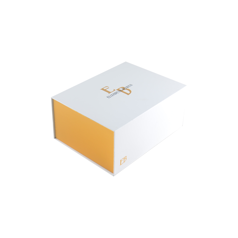 صندوق هدايا مغناطيسي فاخر مصنوع حسب الطلب مع حامل EVA وشعار ختم بالرقائق الذهبية الساخنة  