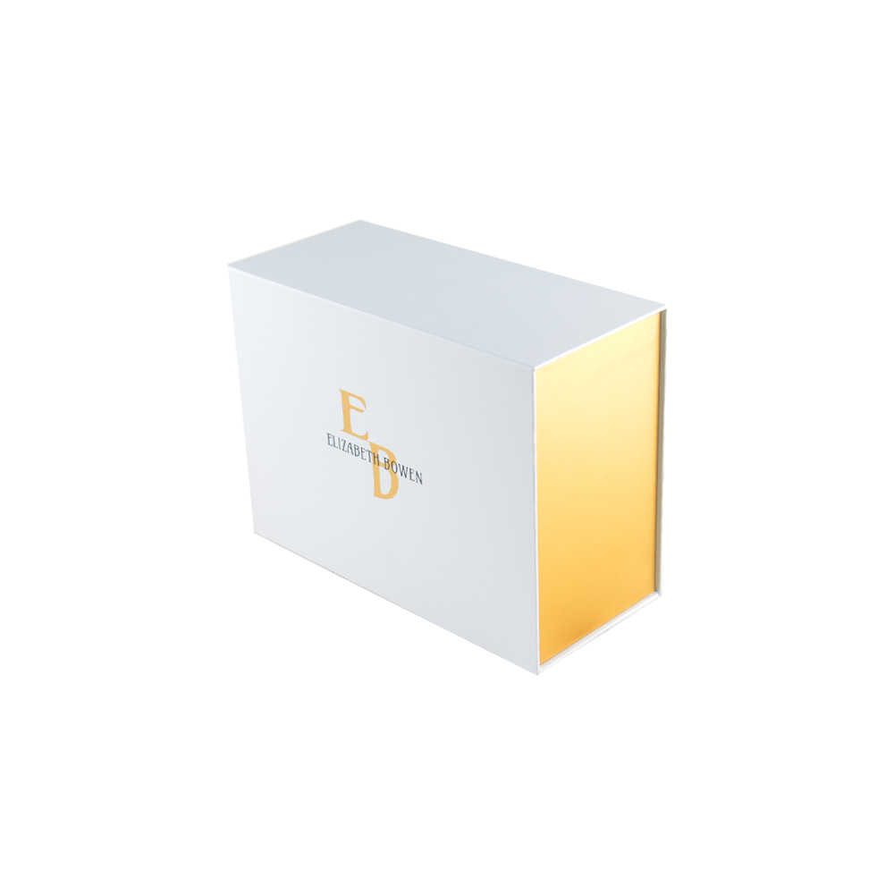  Изготовленная на заказ роскошная бумажная упаковка Магнитная подарочная коробка с держателем из этиленвинилацетата и логотипом с тиснением золотой фольгой  