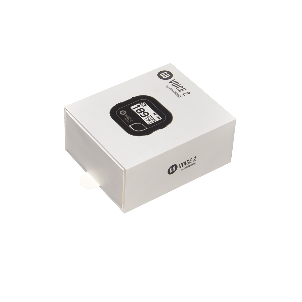 Специальная выдвижная коробка из картона для упаковки смарт-часов с точечным УФ-узором и держателем для бумаги  