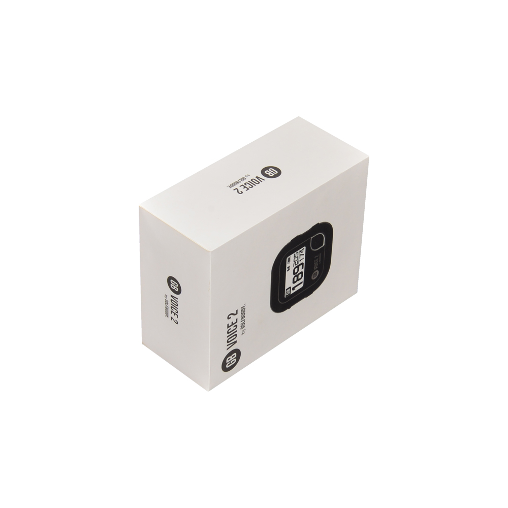  Cassetto scorrevole in cartone personalizzato per confezione di smartwatch con motivo UV spot e supporto per carta  
