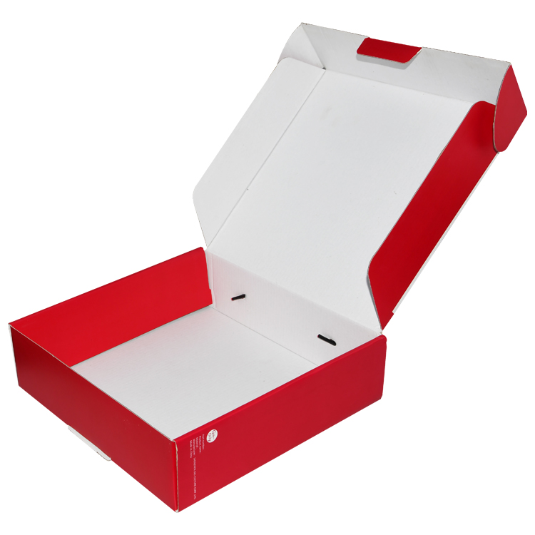 Caja de envío de cartón corrugado impresa personalizada reciclada con asa de seda para embalaje de Huawei