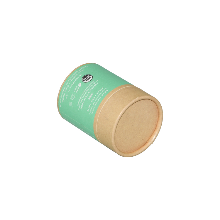 Tubo di carta kraft riciclata con scatola cilindrica rotonda biodegradabile stampata per uso alimentare per shampoo per bambini  