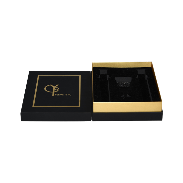 Boîtes-cadeaux en carton télescopiques à configuration rigide personnalisées pour emballage de maquillage avec support en mousse de velours  