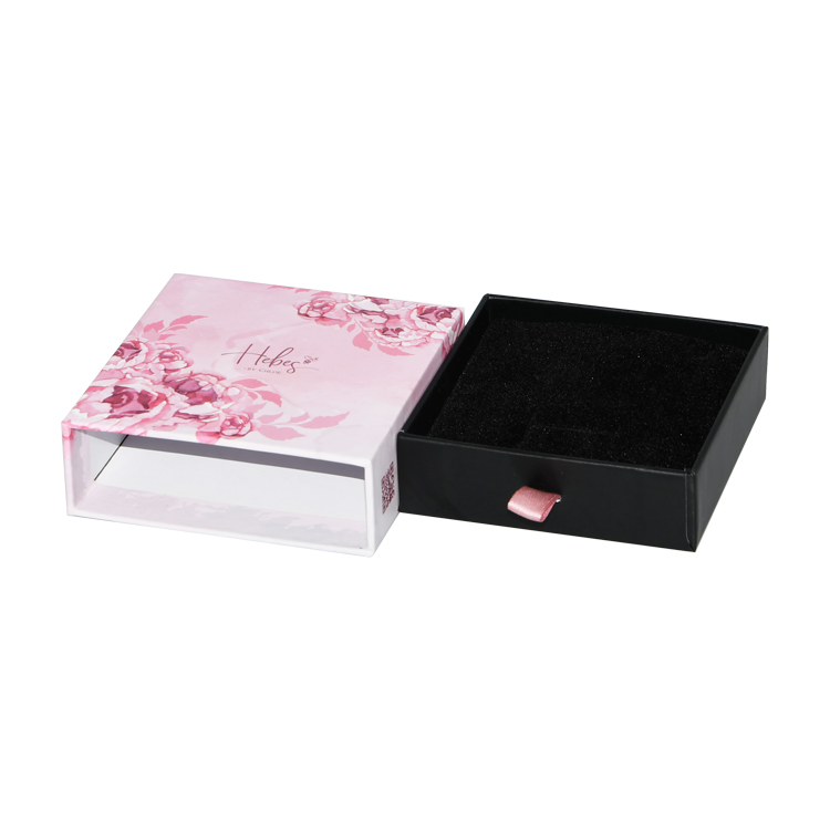 Бумажный картон выдвижной ящик подарочная коробка выдвижная открытая подарочная коробка для серег ожерелья браслеты упаковка  