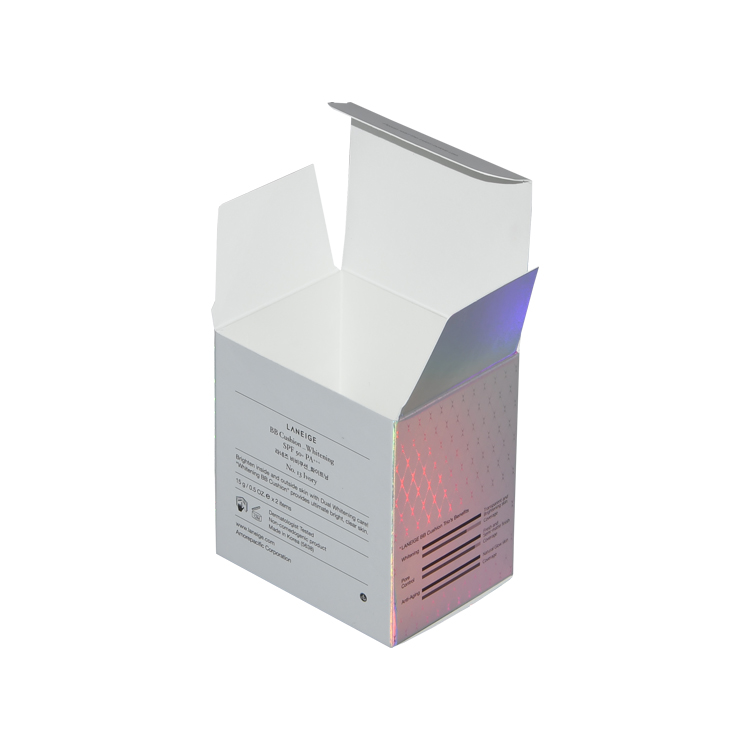 Caixas de embalagem de papelão para cosméticos holográficos feitos sob medida para embalagem de varejo LANEIGE