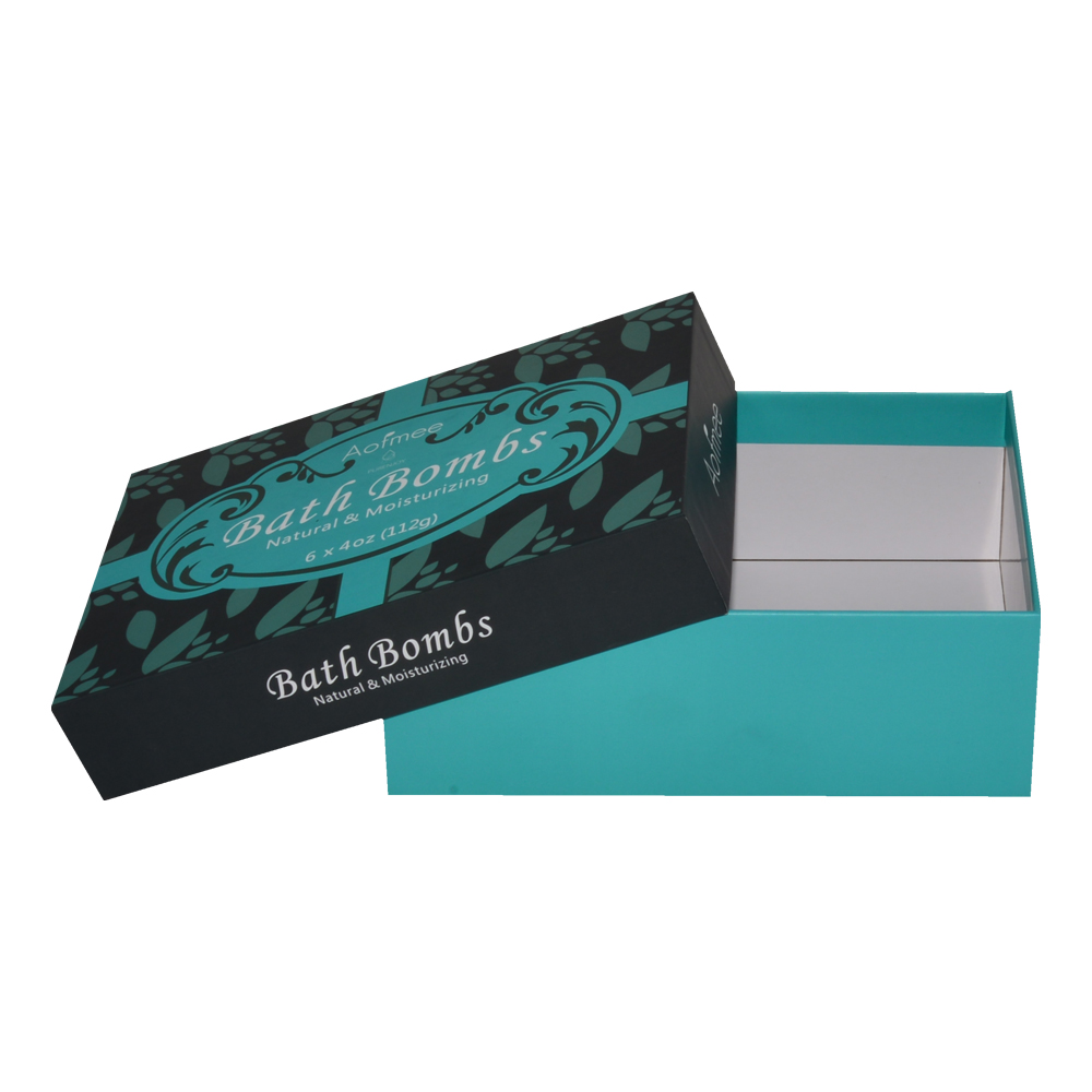  Individuell bedruckte Badebomben-Verpackungsboxen Umweltfreundliche Geschenkboxen mit Deckel Badebomben-Verpackungsboxen  