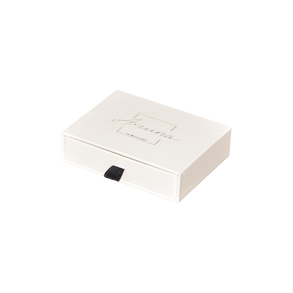  La migliore scatola per cassetti in carta foderata in velluto personalizzata per confezioni di gioielli con borsa in pelle e logo in rilievo  