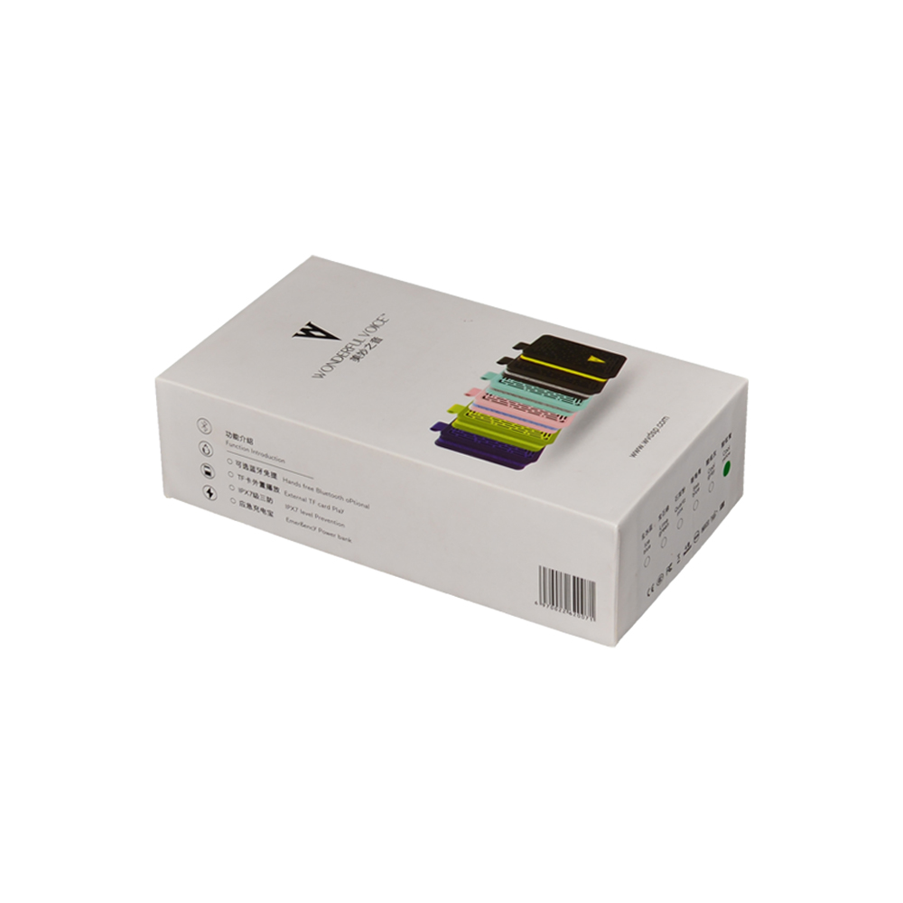  Boîtes d'emballage personnalisées pour batterie externe portable avec support en mousse de couleur blanc mat de l'usine de Chine  