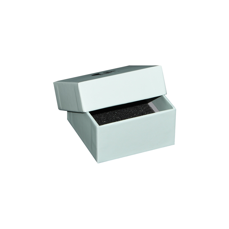 Bague en carton personnalisé Bracelet boucle d'oreille collier bijoux boîte d'emballage cadeau avec logo d'estampage à chaud noir  