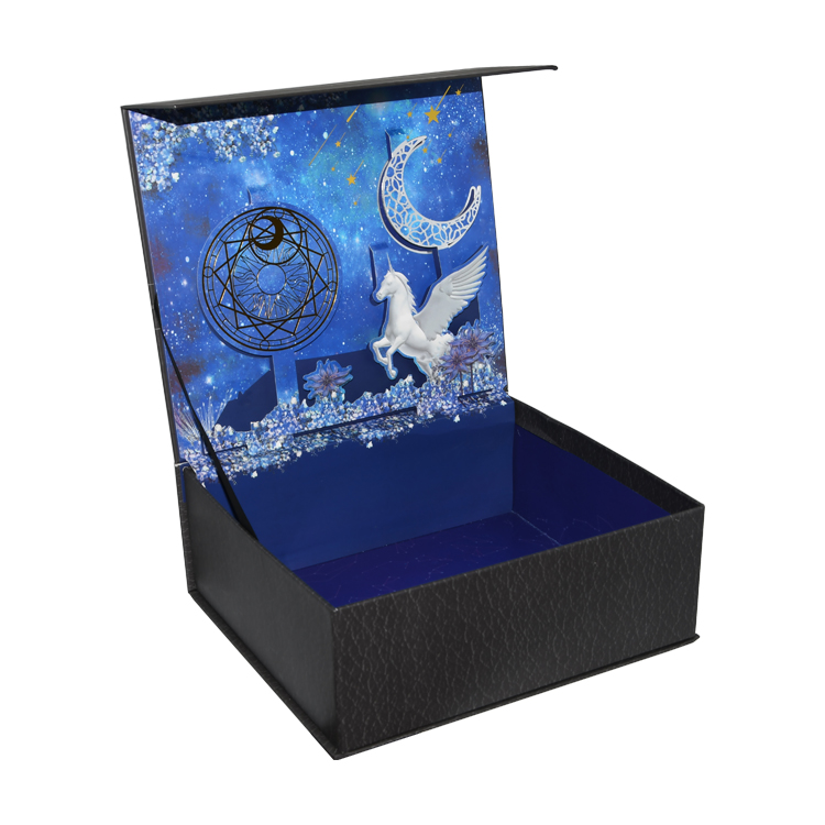  Kundenspezifische Luxus-Geschenkboxen mit Lederdeckel und Magnetdeckel aus Kunstleder Faltbare Papierverpackung für Kleidung  