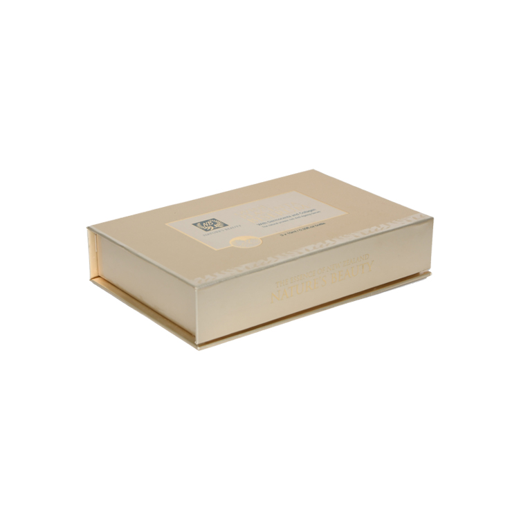Boîtes-cadeaux magnétiques en or personnalisées avec support en plastique doré pour l'emballage de beauté au prix le moins cher en Chine  