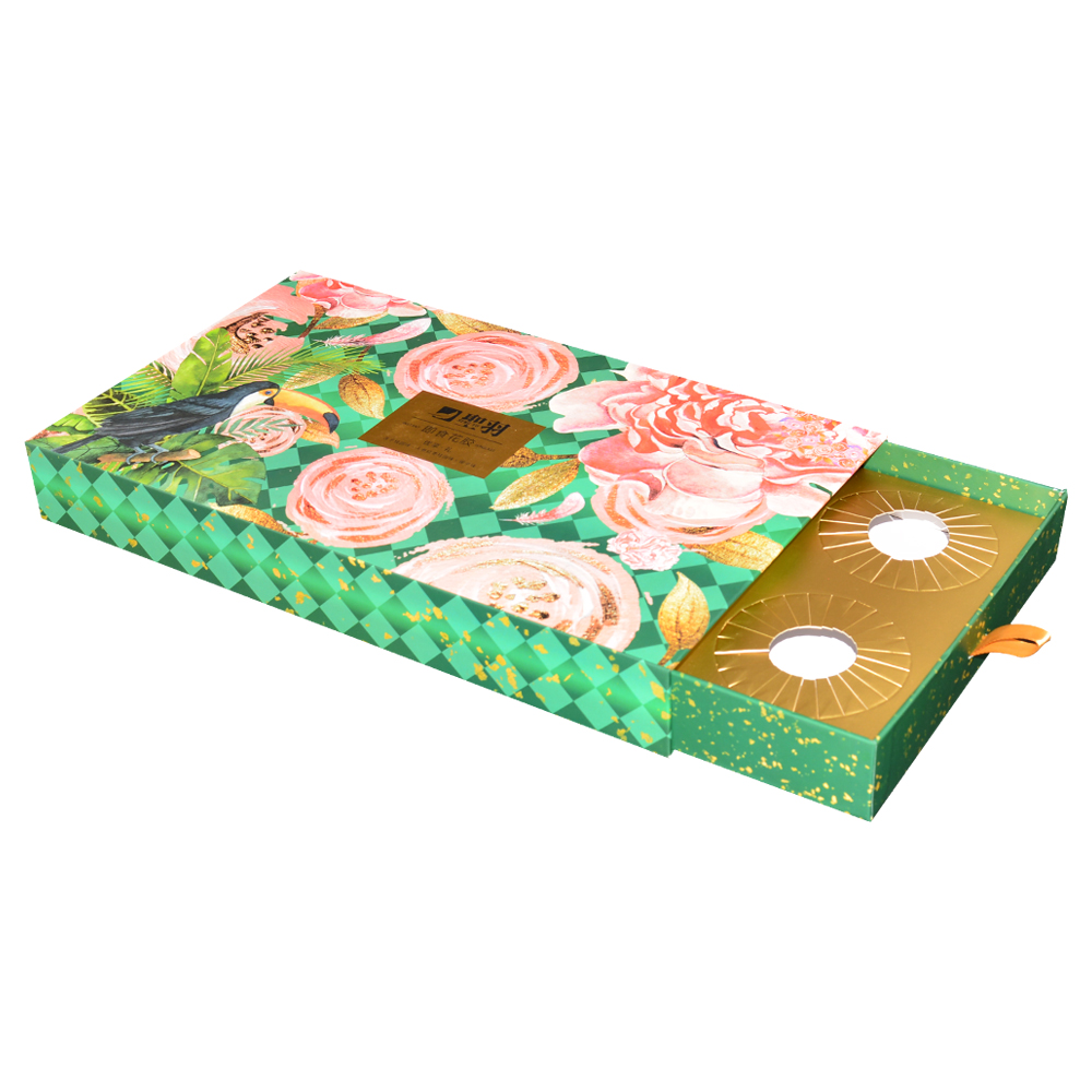 Caja de cajón deslizante de papel Caja de cajón de papel Cartón personalizado Embalaje de papel Red de aves Regalo Caja de cajón deslizante