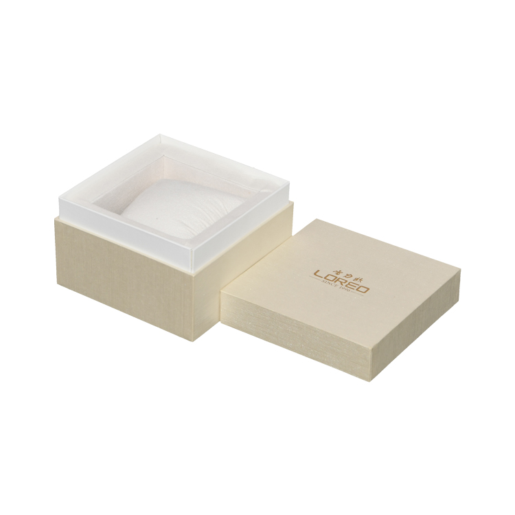  Boîtes-cadeaux de couvercle en papier fantaisie sur mesure pour emballage de bijoux avec oreiller et logo d'estampage à chaud en or  