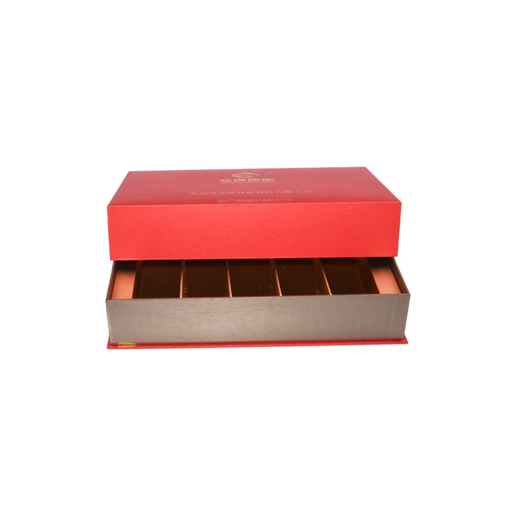  Luxus-Tee-Hartschalen-Geschenkbox in Premium-Qualität mit glatter Heißfolienprägung und Kartonschale  