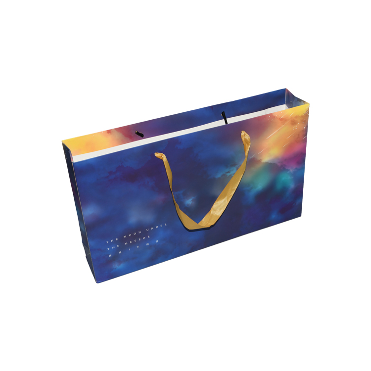  Sacchetti regalo promozionali in carta stampata al dettaglio Sacchetti della spesa in carta con manico in seta in dimensioni e colori personalizzati  