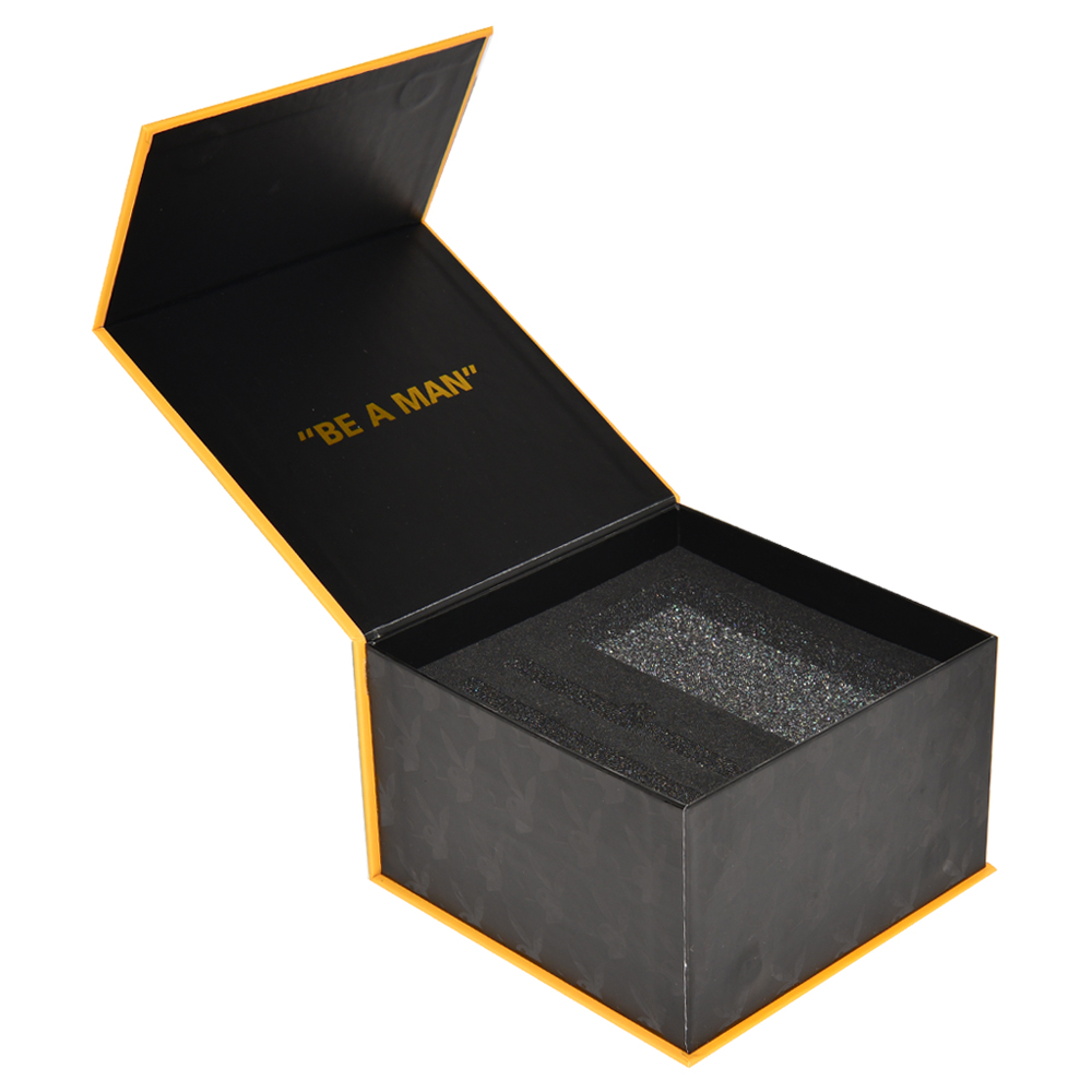 Boîte d'emballage de cadeau de jouet sexuel d'impression personnalisée au prix le plus bas avec fermeture magnétique et logo d'estampage à chaud en or