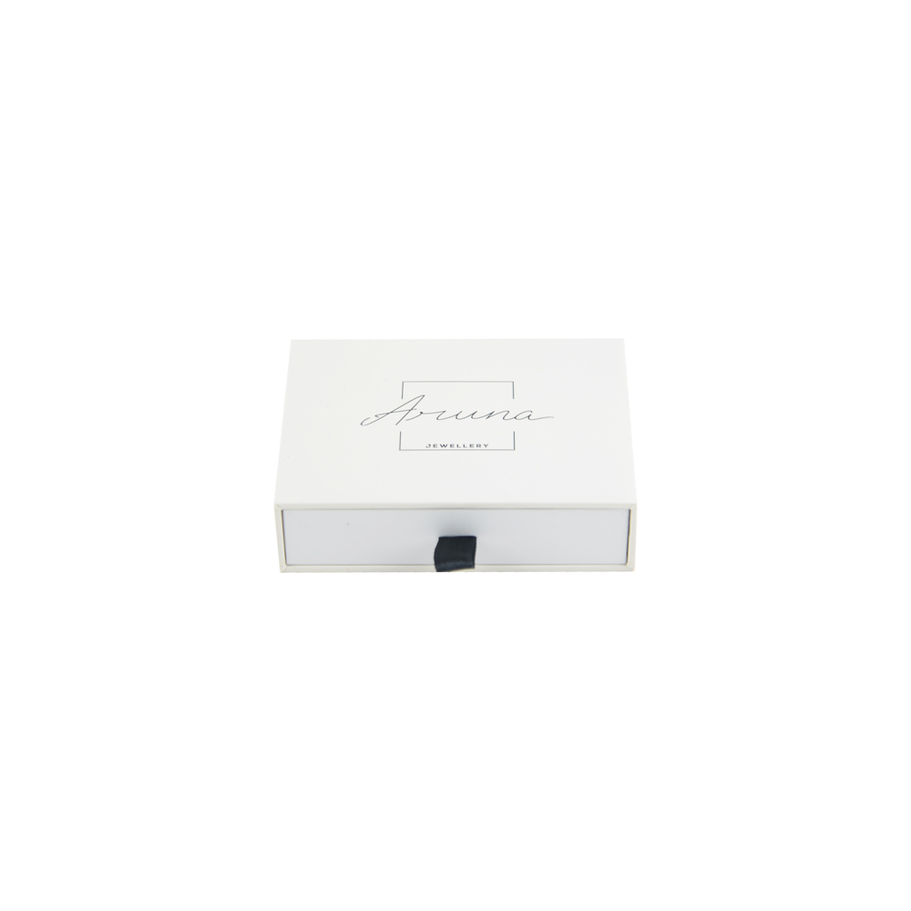  Scatole per cassetti scorrevoli in cartone rigido personalizzate con supporto in schiuma di velluto per confezioni di gioielli, scatola a cassetto scorrevole  