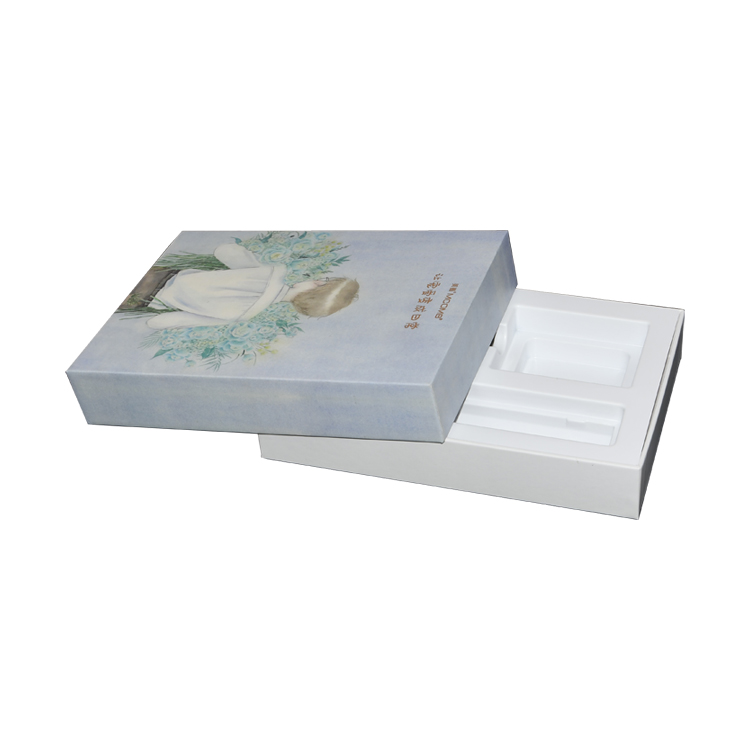 Fabricant de boîtes-cadeaux rigides, boîtes en carton rigide, boîtes-cadeaux en carton rigide avec plateau en plastique et impression personnalisée