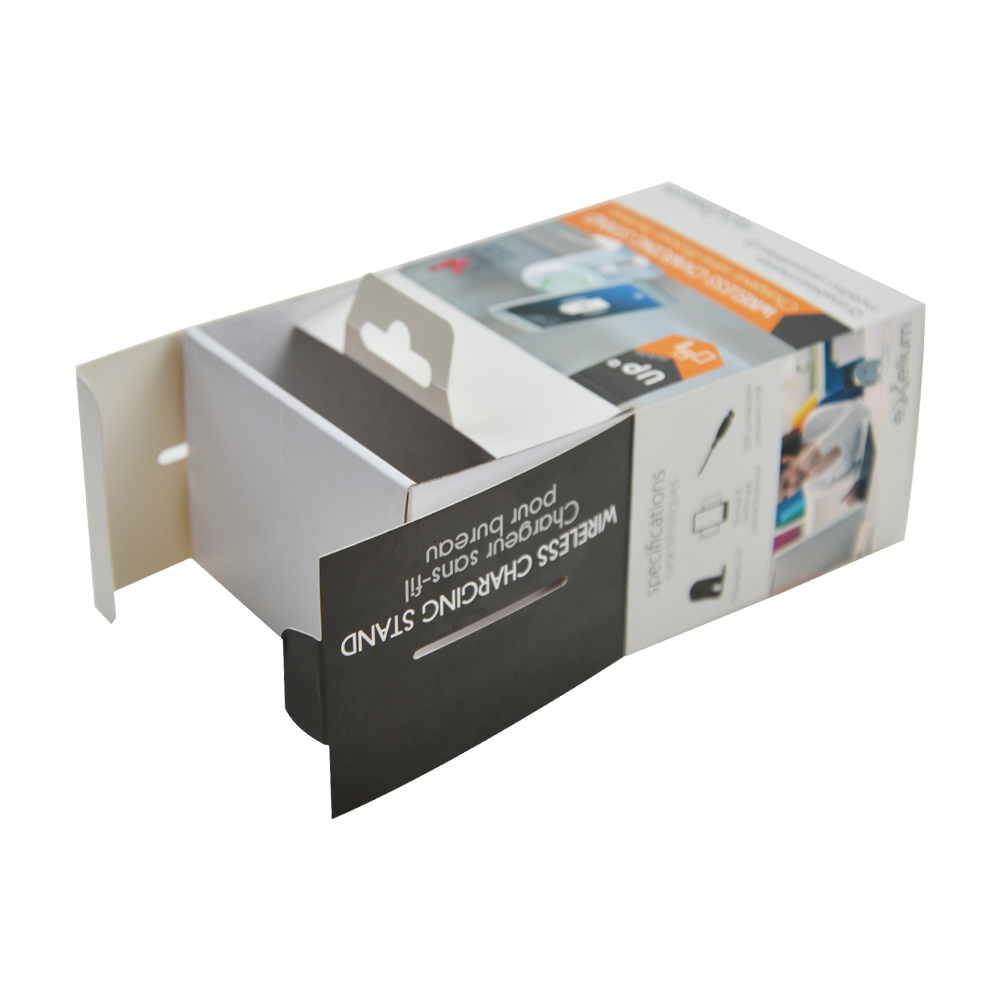 Kundenspezifische Kartonverpackung für kabellose Ladegerätverpackungen, kundenspezifische Faltschachteln mit Logo  