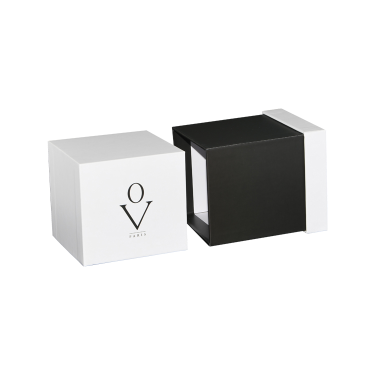 Emballage de boîte-cadeau de bougie, boîtes-cadeaux de bougie de luxe personnalisées, boîte de bougie personnalisée avec estampage à chaud argenté  