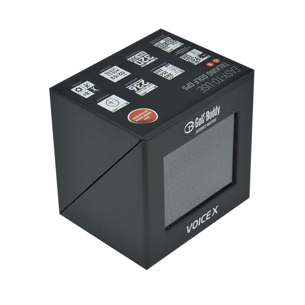  Luxus-Geschenkbox-Verpackung, benutzerdefinierte Clamshell-Box mit durchsichtigem Plastikfenster für die Verpackung von Golf-GPS-Uhren  