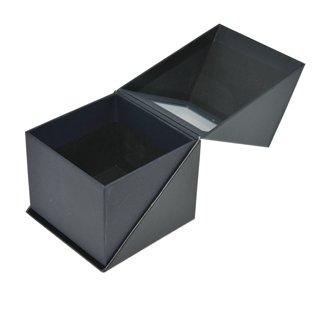  Luxury Gift Box Packaging, Custom Clamshell Box with Clear Plastic Window for Golf GPS Watches Packaging  