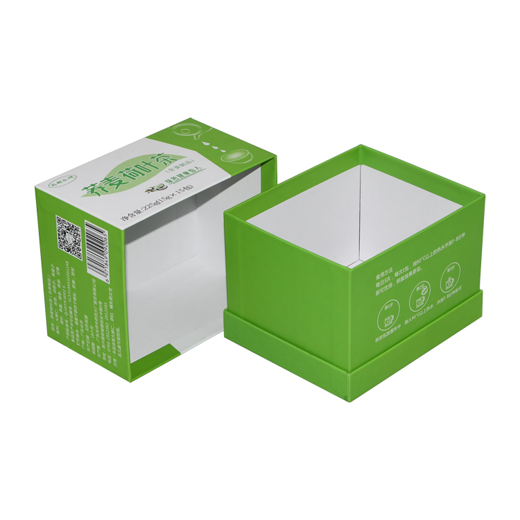 カスタム段ボール紙包装ギフトボックス、お茶の包装用の蓋とベースボックス、手作りの紙箱  