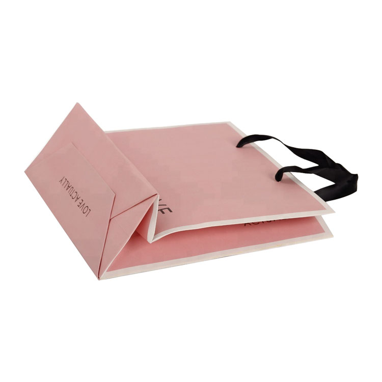  Sacchetti di carta con manici, sacchetti di carta personalizzati con manici, sacchetti di carta stampati personalizzati con manico in seta  