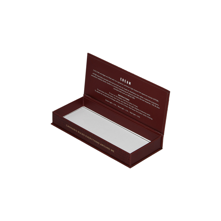  Custom Printed Cannabis Packaging Boxes, Rigid Magnetic Closure Gift Box for Cannabis Cream Packaging  