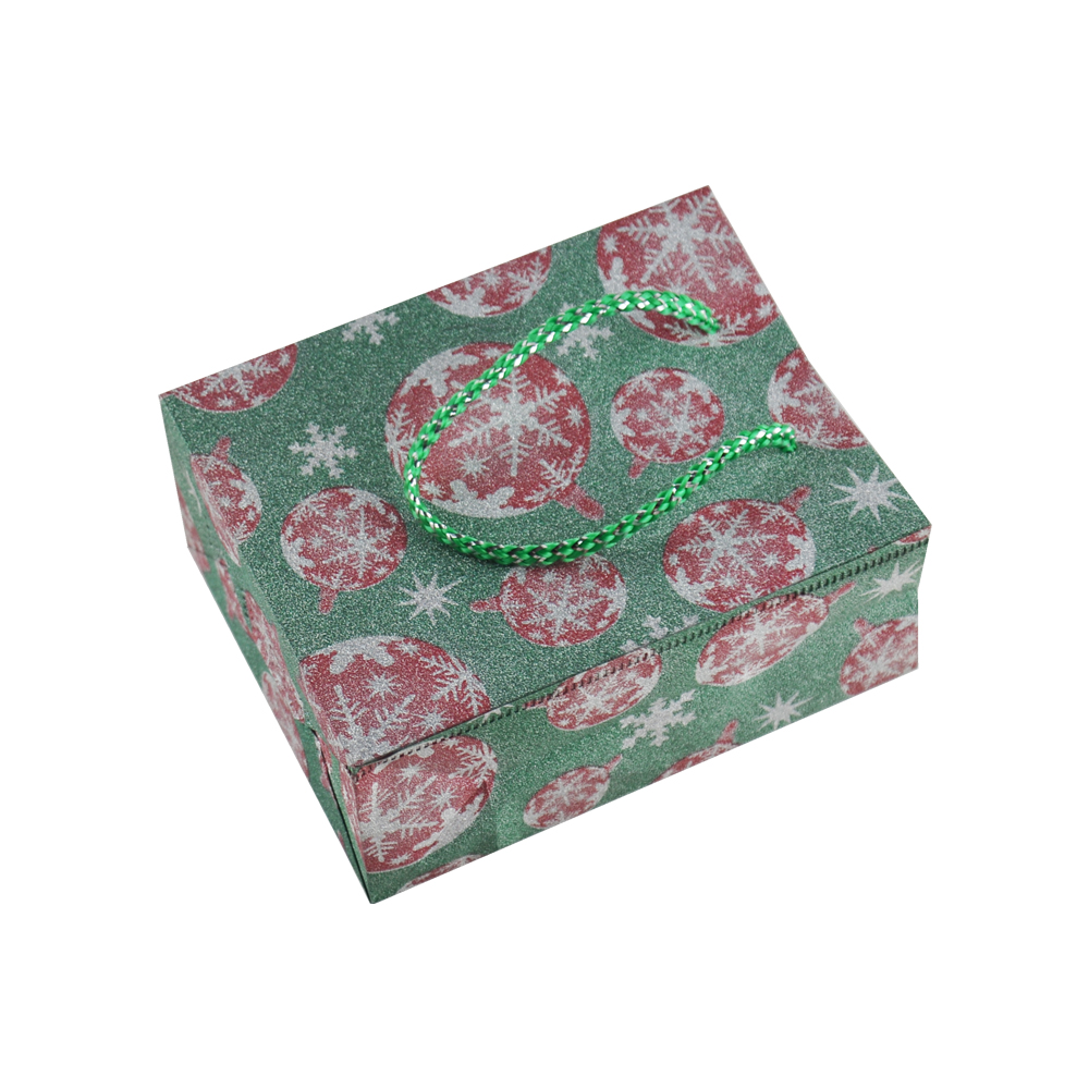 Sacchetti della spesa in carta glitterata, sacchetti di carta glitterati personalizzati, sacchetto regalo glitterato per Natale con manico in corda  