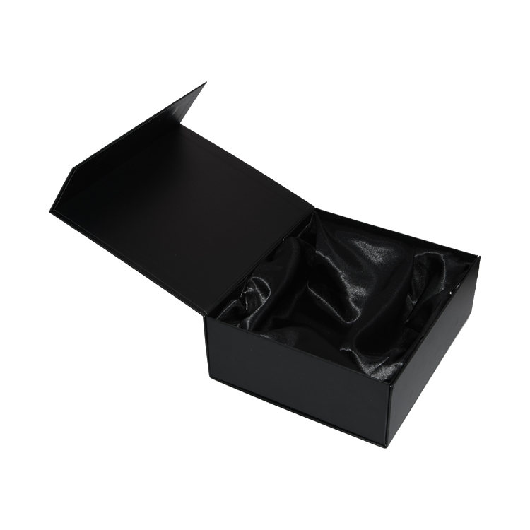 Collapsible Gift Boxes, Foldable Gift Boxes, Custom Luxury Collapsible Magnetic Rigid Boxes with Satin Holder  