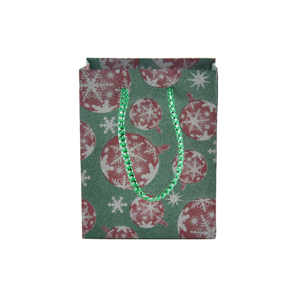 Sacchetti della spesa in carta glitterata, sacchetti di carta glitterati personalizzati, sacchetto regalo glitterato per Natale con manico in corda  