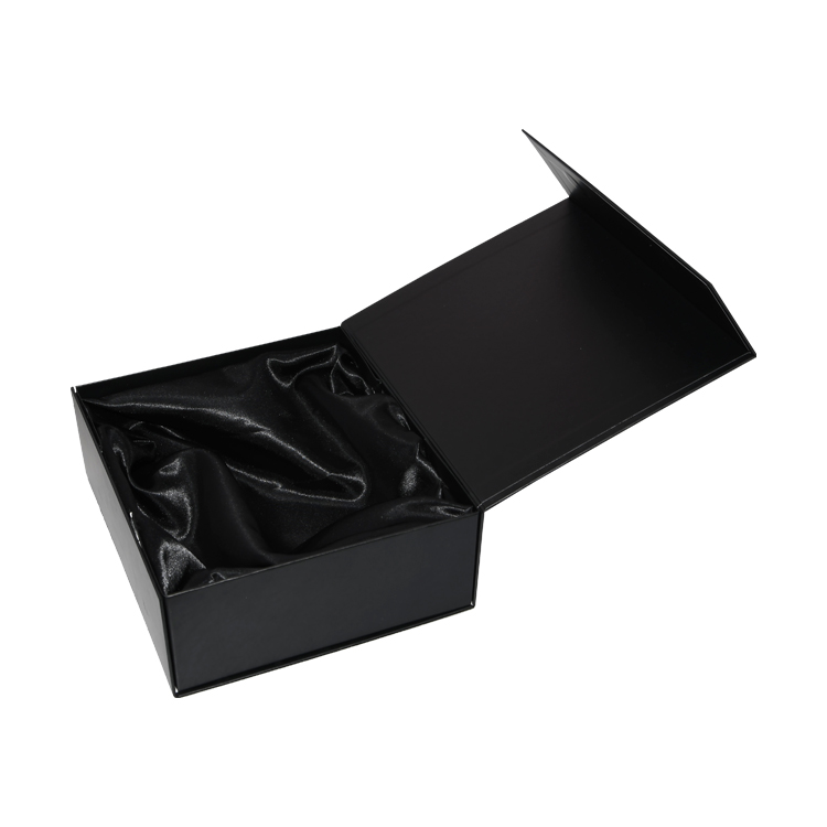 Collapsible Gift Boxes, Foldable Gift Boxes, Custom Luxury Collapsible Magnetic Rigid Boxes with Satin Holder  