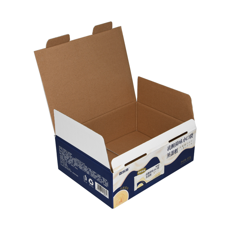 Custom Colored Corrugated Boxes, Full Color Corrugated Carton with Custom Printing for Cake Packaging  