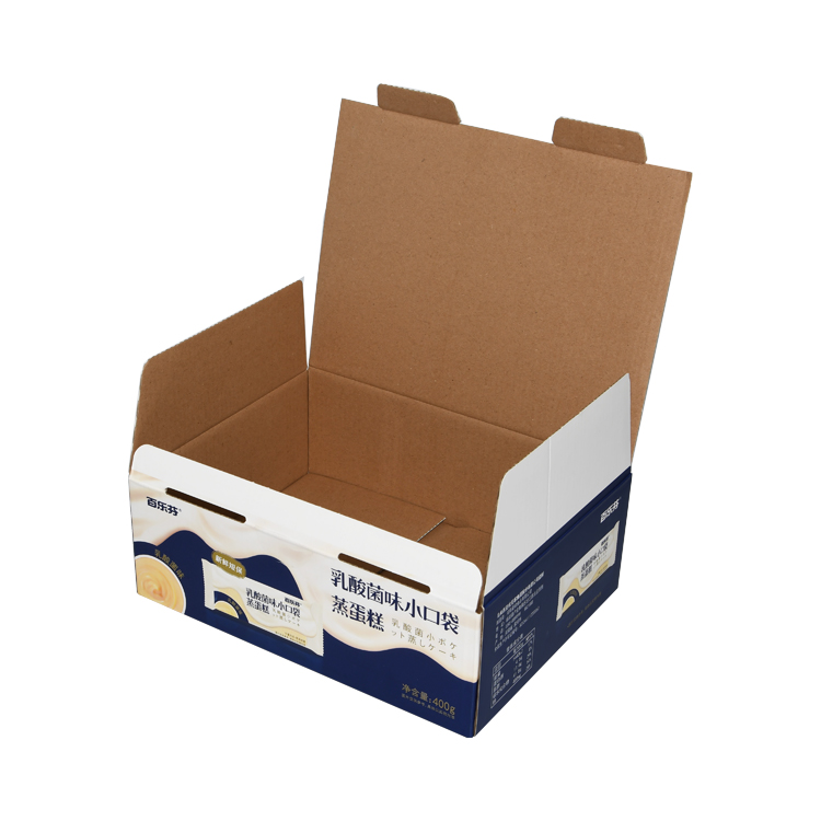 Custom Colored Corrugated Boxes, Full Color Corrugated Carton with Custom Printing for Cake Packaging  