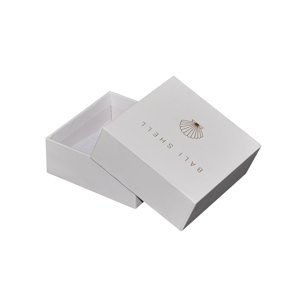 Двухкомпонентные традиционные подарочные коробки с отдельной откидной крышкой для упаковки ювелирных изделий с тиснением золотой фольгой  