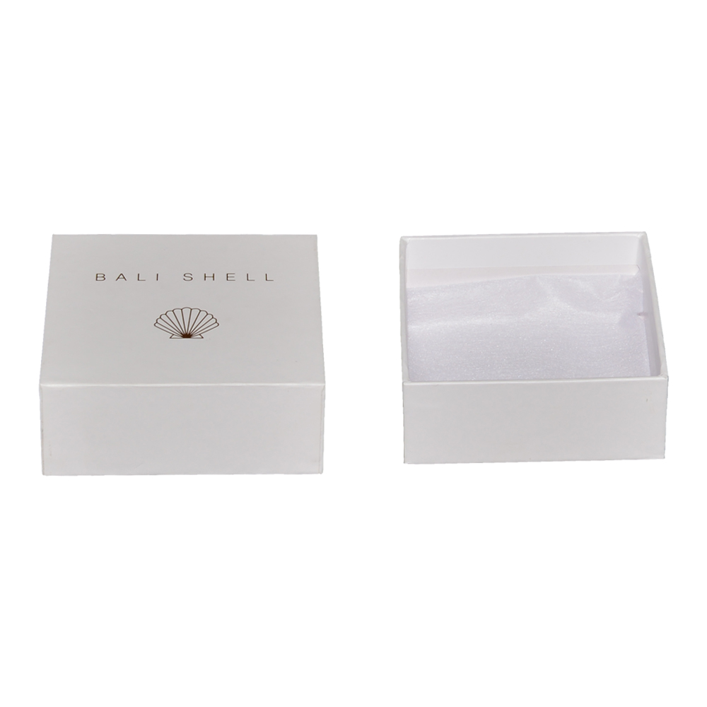  Scatole regalo tradizionali in due pezzi con coperchio sollevabile separato per confezioni di gioielli con stampa a caldo in oro  