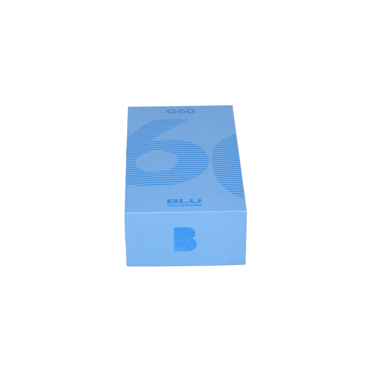  Scatole personalizzate per cellulari, scatola per imballaggio per cellulari, scatola per smartphone in colore blu con motivo UV spot  