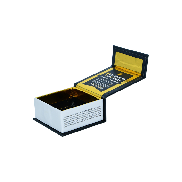 Benutzerdefinierte Cannabis-Wachsboxen Benutzerdefinierte Konzentratbehälter-Box Marihuana-Verpackung mit benutzerdefiniertem Druck  