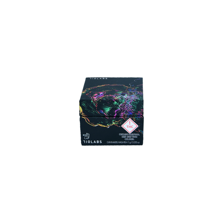  Boîte-cadeau magnétique de solution d'emballage de marijuana pour l'emballage de pot en verre de concentré de cannabis avec support  