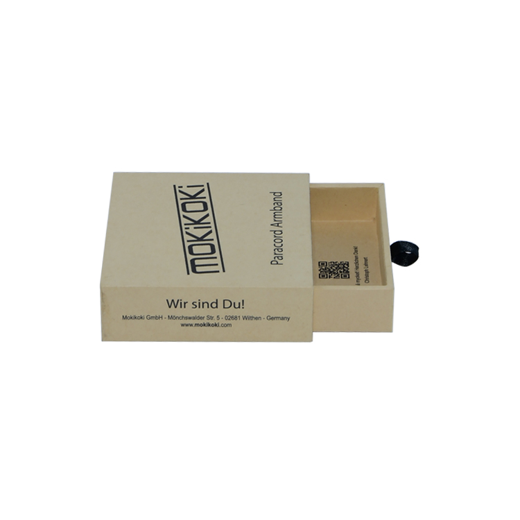  Großhandel Custom Kraftpapier Karton Schiebeschublade Box für Armband Ring Halskette Schmuck Verpackung  