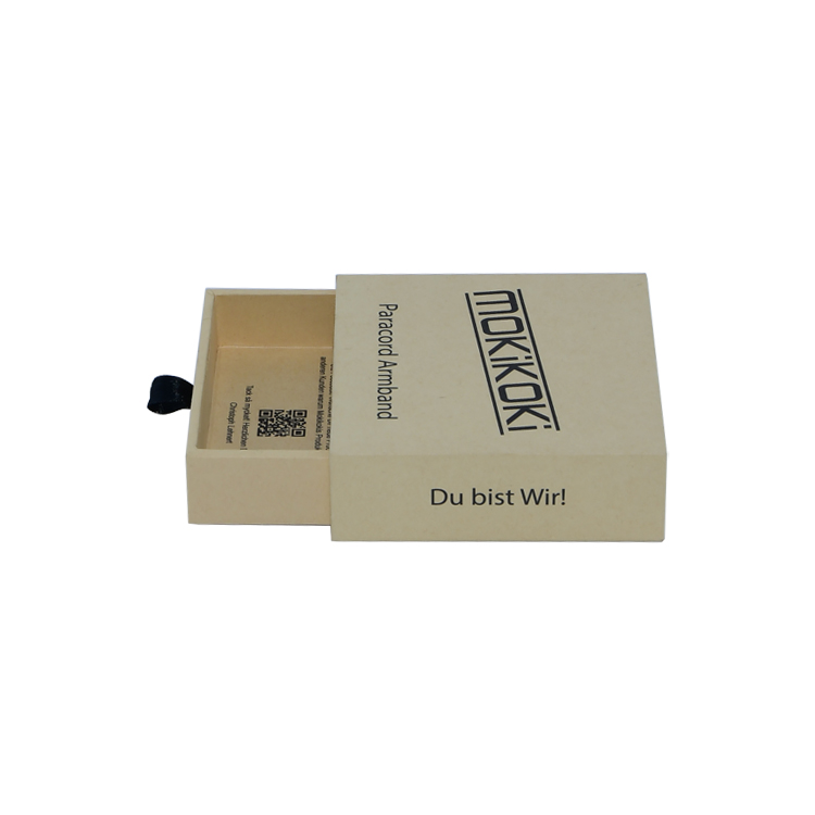  Оптовая торговля Custom Kraft Paper Cardboard выдвижная коробка для ящиков для браслетов, колье и ожерелий, упаковка ювелирных изделий  