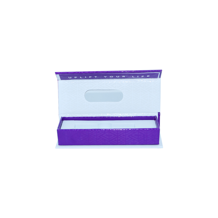 Kundenspezifische leere Vape Cartridge Box Verpackung Magnetische Geschenkbox für Vape Cartridge mit klarem Fenster  