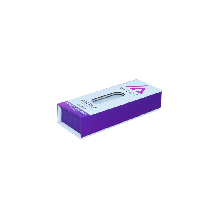 Индивидуальная пустая коробка для картриджей Vape, упаковывающая магнитную подарочную коробку для картриджа Vape с прозрачным окном  