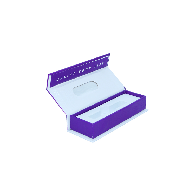 Kundenspezifische leere Vape Cartridge Box Verpackung Magnetische Geschenkbox für Vape Cartridge mit klarem Fenster  