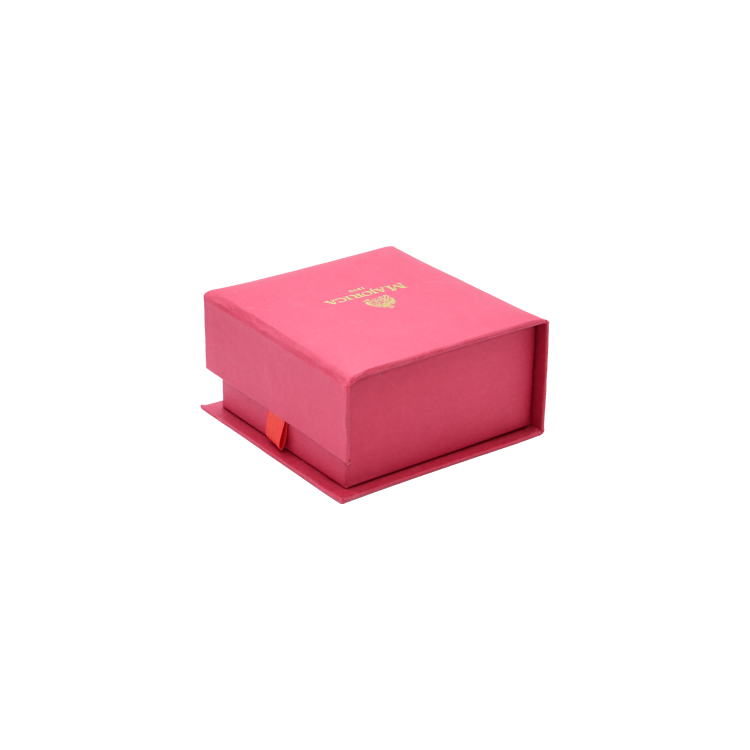  Großhandel Magnetverschluss Schmuck Präsentation Geschenkboxen mit Schaumstoffeinlagen und Gold Heißfolienprägung Logo  
