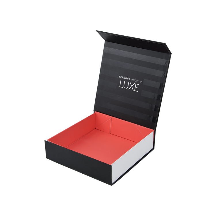 Cesto regalo magnetico pieghevole all'ingrosso di lusso e scatola ricordo Scatola regalo magnetica pieghevole per Sephora  